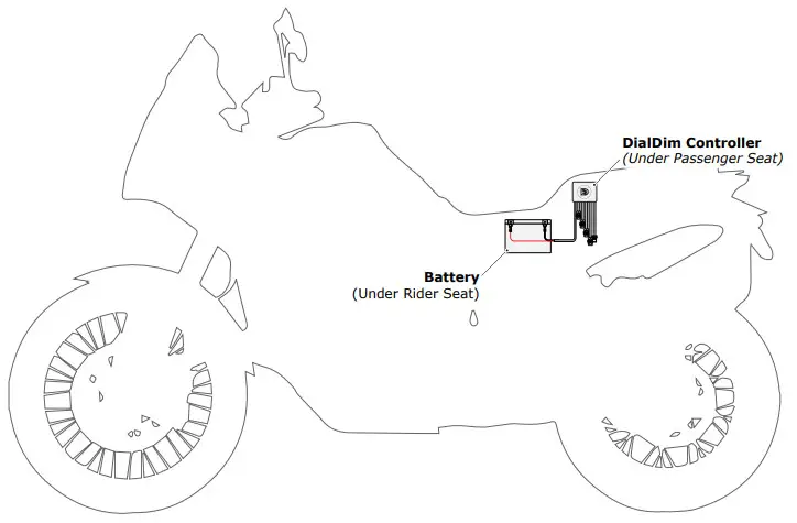 DENALI KTM 1290 Adventure R, S DialDim Wiring Harness - DialDim Controller