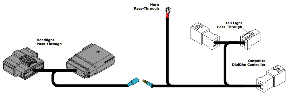 DENALI KTM 1290 Adventure R, S DialDim Wiring Harness - Harness Overview