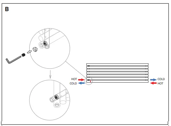 TERMA 2855BTU Rolo-Mirror Designer Radiators fig 2