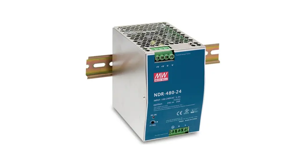 Mean Well Ndr-480 Series 480w Single Output Industrial Din Rail User Guide