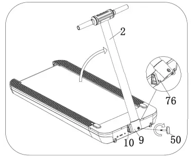 YESOUL PH5 Smart Treadmill - Assembly Step 3