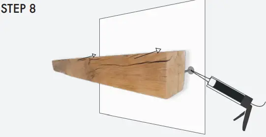 TRADITIONAL BEAMS Oak Shelves 12mm Concealed BracketsSupplied-fig10