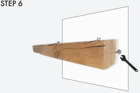 TRADITIONAL BEAMS Oak Shelves 12mm Concealed BracketsSupplied-fig8