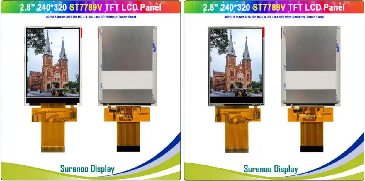 Surenoo STP0280D2 240320 Series TFT LCD Panel