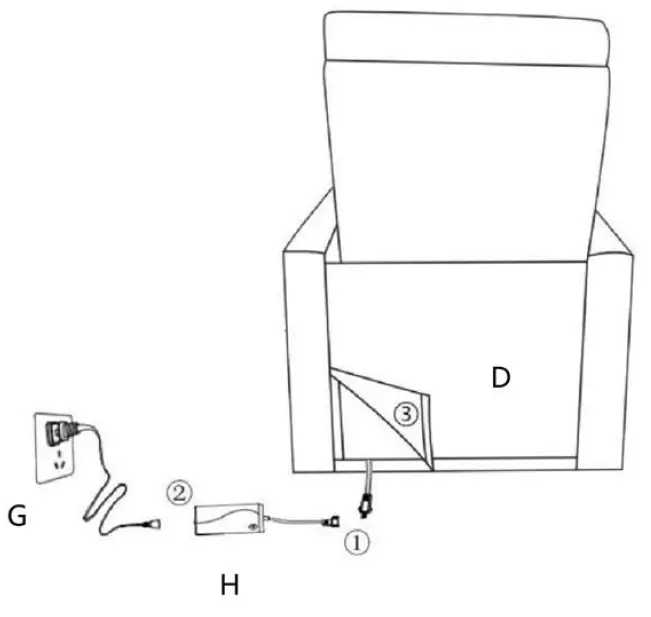 Polibi-MB-PMRTSCU-G-Power-Motion-Recliner-Home-Theater-Seating-with-2-Cup-Holders-Swivel-Tray-Table-fig-6