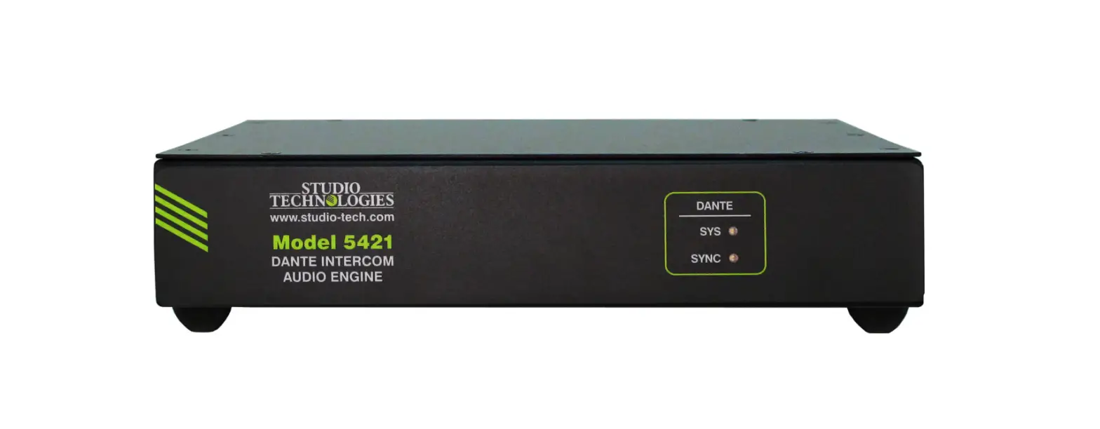 Studio Technologies Inc 5421 Dante Intercom Audio Engine User Guide