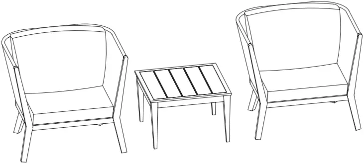 HAMPTON BAY Heather Glen 3 Piece Small Space A01