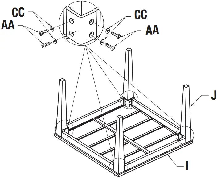 HAMPTON BAY Heather Glen 3 Piece Small Space A02