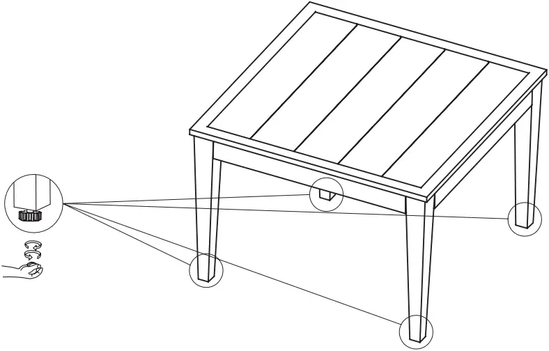 HAMPTON BAY Heather Glen 3 Piece Small Space A03