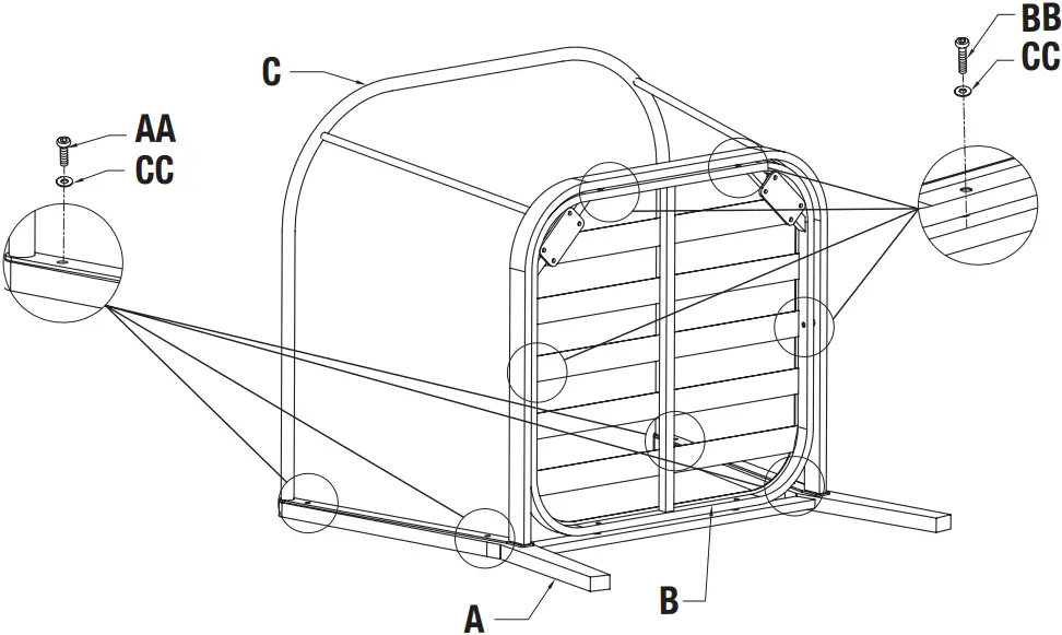 HAMPTON BAY Heather Glen 3 Piece Small Space C02
