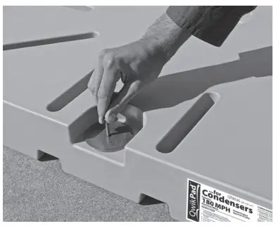 QwikProducts QT8036 QwikPad for Condensers - Ground Anchor