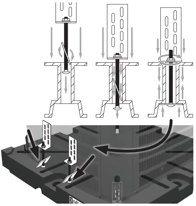 QwikProducts QT8036 QwikPad for Condensers - Insert tie-down assemblies