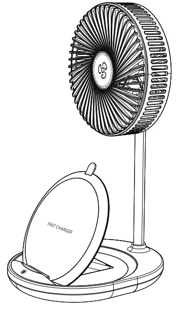 Shenzhen Xpgtech X40 Wireless Charged Desktop Fan