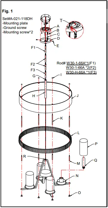 MINKA LAVERY 2765-733 Silver Creek 4-Light Stone Grey Coal and Brushed Nickel Rustic Outdoor Chandelier-fig2