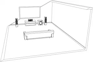 SVS PB-1000 Pro Subwoofer - Front Placement