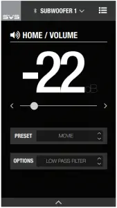 SVS PB-1000 Pro Subwoofer - SVS Subwoofer App 1