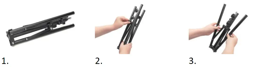 DIGITUS DA-20311 LED Ring Light 10 Inch Extendable Tripod Stand 1