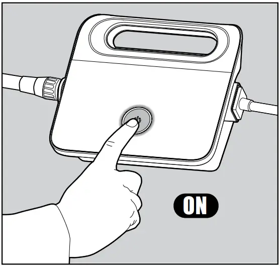 Putting the Pool Cleaner into the pool