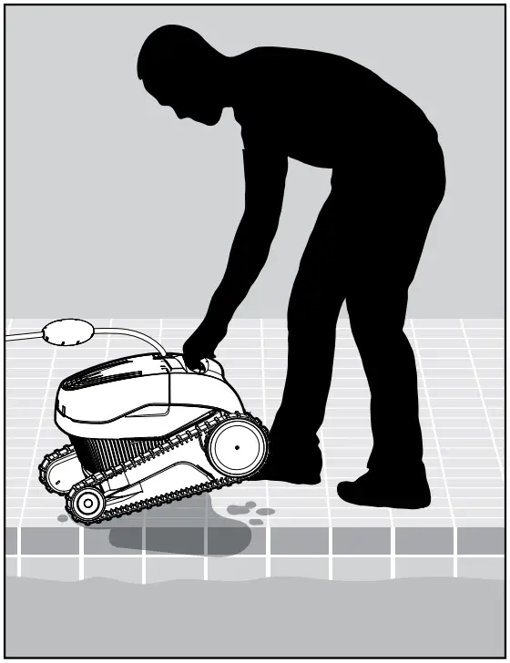 Removing the Pool Cleaner from the pool