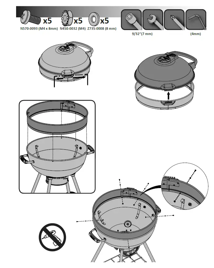 NAPOLEON-PRO22K-LEG-2-Outdoor-Charcoal-Grill-fig-10