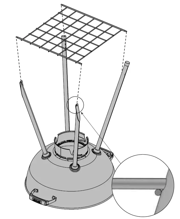 NAPOLEON-PRO22K-LEG-2-Outdoor-Charcoal-Grill-fig-7