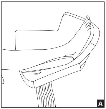 DJO PROCARE Heel Relief Boot Instructions - Place the patient’s foot into the boot