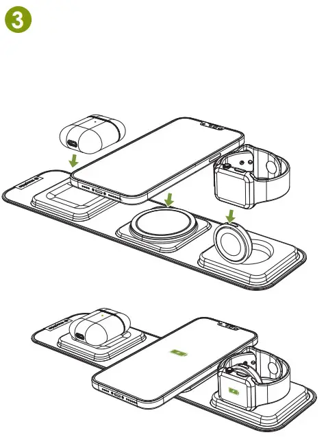 mophie 3 in 1 Travel Charger with MagSafe - 2