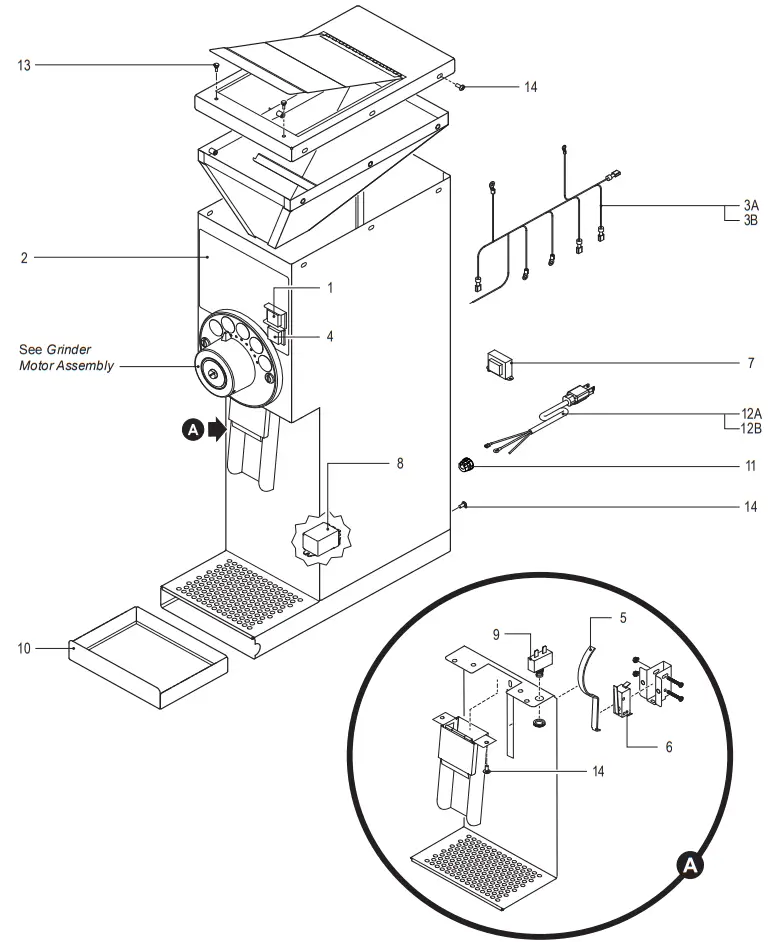Curtis GSG Series Automatic Coffee Grinder - Figure 16