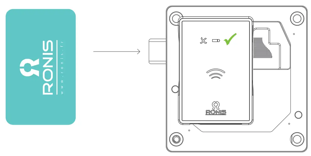 Open using Master Card: Inspection mode