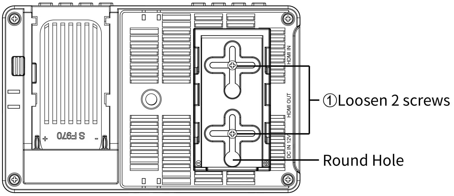 FeelWorld F5Pro 5.5 inch V2 4K HDMI IPS Touchscreen Monitor - upside down