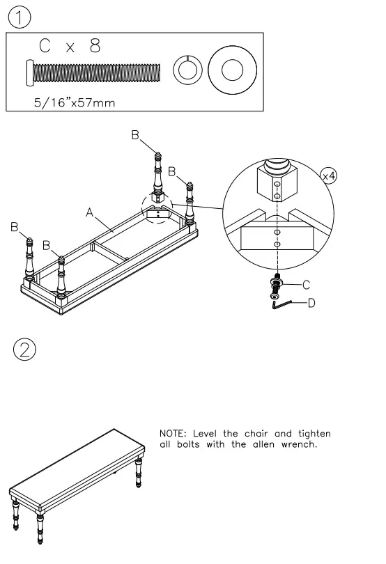 ASHLEY D722-00 Lanceyard Dining Table 2