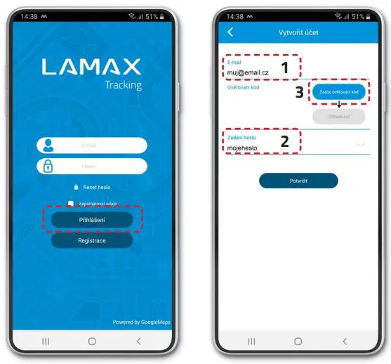LAMAX WatchY2 Smartwatch User Guide - User registration