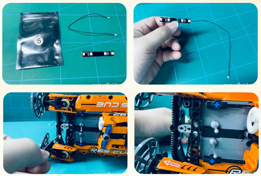 GAME OF BRICKS 42120 Light Kit for Rescue Hovercraft Building Toy - Figure 13