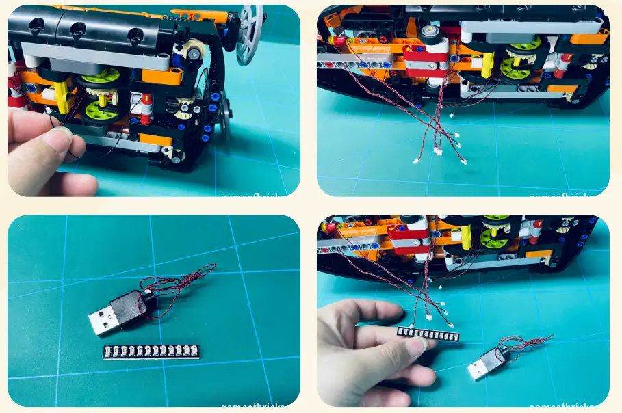 GAME OF BRICKS 42120 Light Kit for Rescue Hovercraft Building Toy - Figure 14