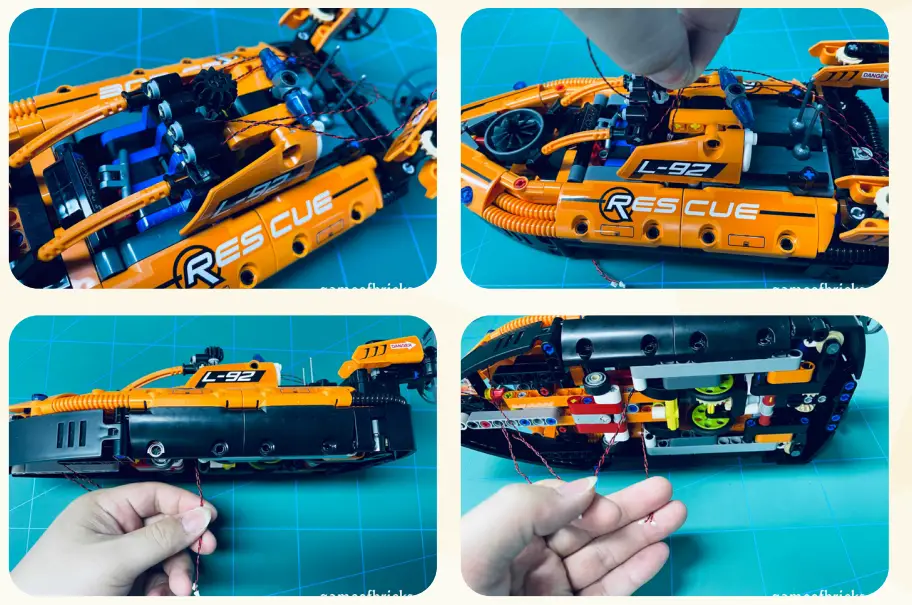 GAME OF BRICKS 42120 Light Kit for Rescue Hovercraft Building Toy - Figure 7