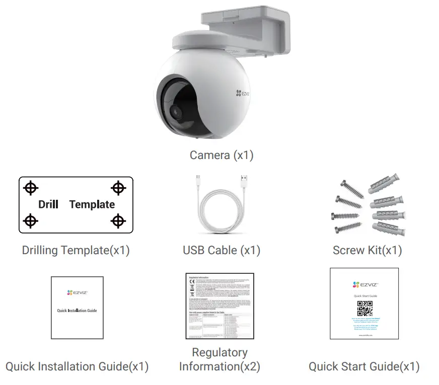 EZVIZ HB8 Battery-Powered Pan and Tilt Wi-Fi Camera - Package