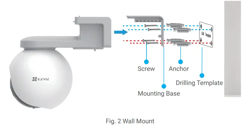 EZVIZ HB8 Battery-Powered Pan and Tilt Wi-Fi Camera - Wall Mount 2