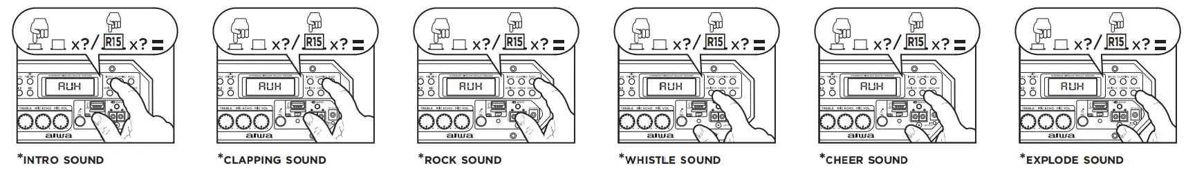 aiwa KBTUS 710 Portable Trolley Party Speaker - SOUND EFFECT