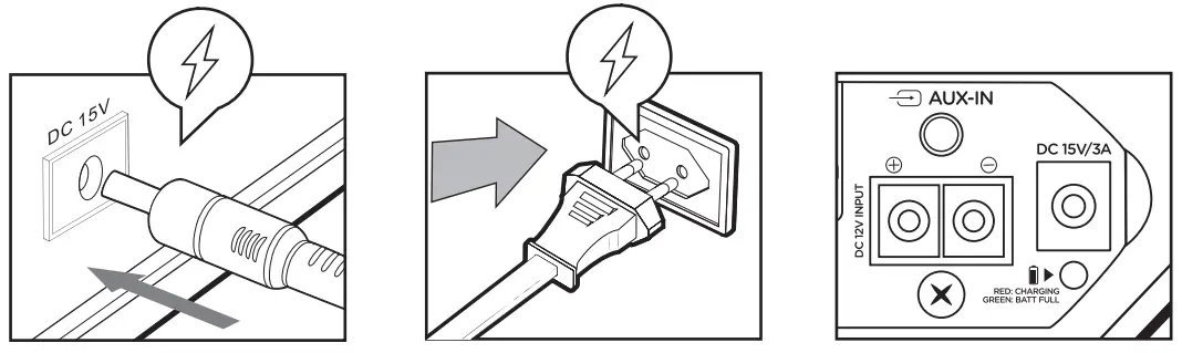 aiwa KBTUS 710 Portable Trolley Party Speaker - THE MAINS