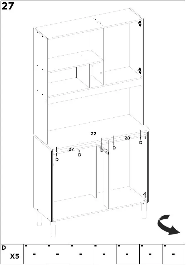 Demobile-91401-Kitchen-Kit-4-Doors-1-Drawer-Amendola-White-fig- (29)