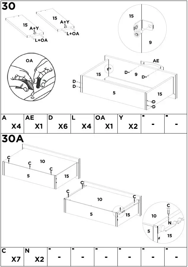 Demobile-91401-Kitchen-Kit-4-Doors-1-Drawer-Amendola-White-fig- (32)