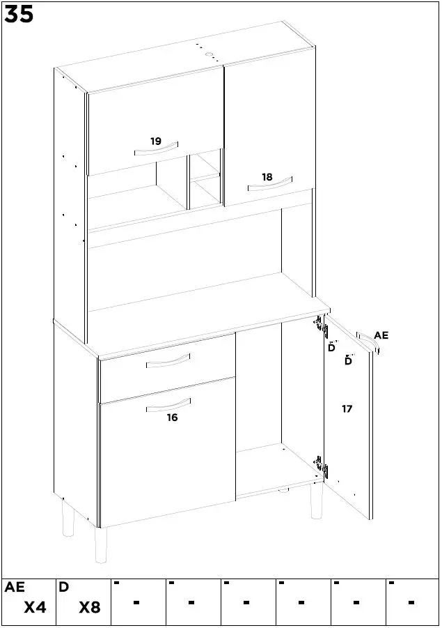 Demobile-91401-Kitchen-Kit-4-Doors-1-Drawer-Amendola-White-fig- (37)