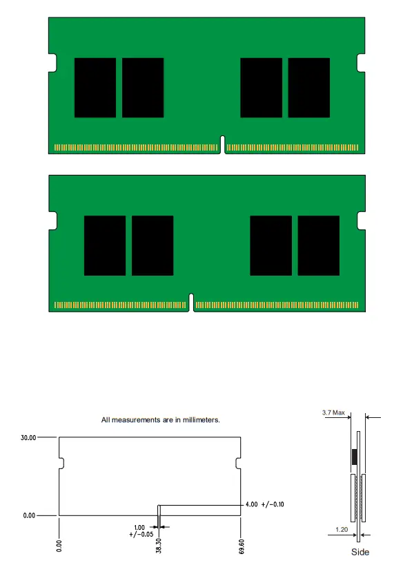 Kingston KVR24S17S8 8 8GB 1Rx8 1G x 64 Bit PC4 2400 CL17 260 Pin SODIMM Memory Module-