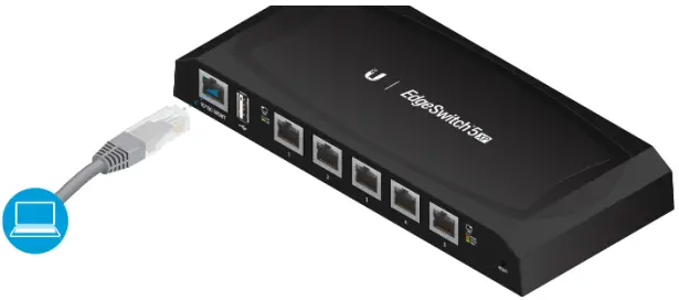 UBIQUITI ES-5XP EdgeSwitch 5XP - Connecting Ethernet