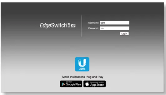 UBIQUITI ES-5XP EdgeSwitch 5XP - Username