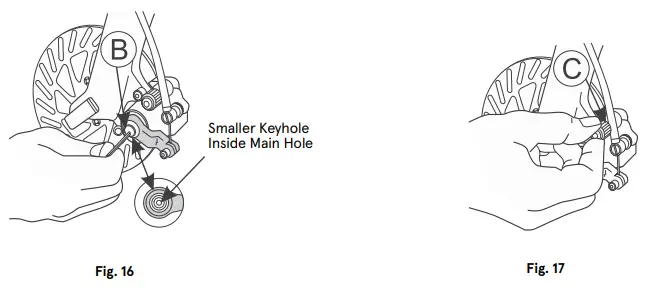 Retrospec Electric Bike - pads are close, but