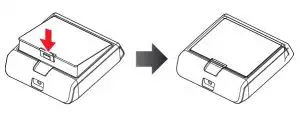 FIG 10 Inserting into the Printer or the Battery Holder