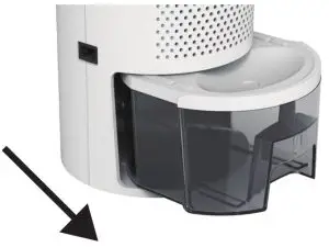 electriQ Compact Dehumidifier MD900--DRAINAGE