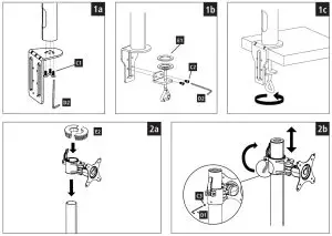 hama 00095826 Monitor Arm-- MonitorG