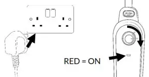 Russell Hobbs RHSM1001-G Steam and Clean-POWERING ON